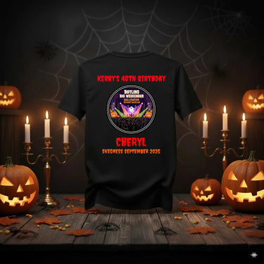 Booze and Boogie - Adult Weekender Unisex Heavy T-Shirt - Stags, Hens, Birthdays Halloween - Adult Weekender